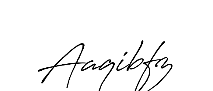 Make a beautiful signature design for name Aaqibfz. With this signature (Antro_Vectra_Bolder) style, you can create a handwritten signature for free. Aaqibfz signature style 7 images and pictures png