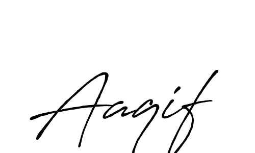 Also we have Aaqif name is the best signature style. Create professional handwritten signature collection using Antro_Vectra_Bolder autograph style. Aaqif signature style 7 images and pictures png