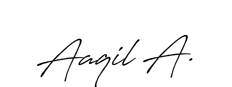 See photos of Aaqil A. official signature by Spectra . Check more albums & portfolios. Read reviews & check more about Antro_Vectra_Bolder font. Aaqil A. signature style 7 images and pictures png