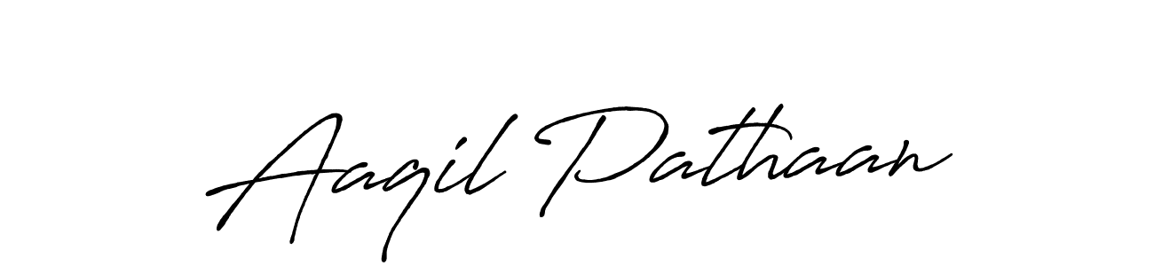 Design your own signature with our free online signature maker. With this signature software, you can create a handwritten (Antro_Vectra_Bolder) signature for name Aaqil Pathaan. Aaqil Pathaan signature style 7 images and pictures png