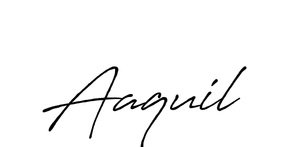 Aaquil stylish signature style. Best Handwritten Sign (Antro_Vectra_Bolder) for my name. Handwritten Signature Collection Ideas for my name Aaquil. Aaquil signature style 7 images and pictures png