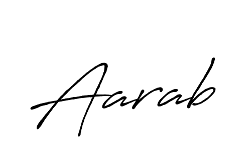 Design your own signature with our free online signature maker. With this signature software, you can create a handwritten (Antro_Vectra_Bolder) signature for name Aarab. Aarab signature style 7 images and pictures png