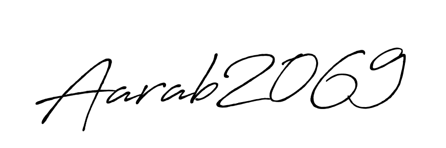 You can use this online signature creator to create a handwritten signature for the name Aarab2069. This is the best online autograph maker. Aarab2069 signature style 7 images and pictures png