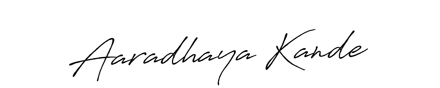 You should practise on your own different ways (Antro_Vectra_Bolder) to write your name (Aaradhaya Kande) in signature. don't let someone else do it for you. Aaradhaya Kande signature style 7 images and pictures png