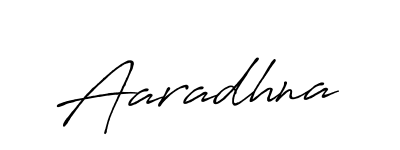How to make Aaradhna signature? Antro_Vectra_Bolder is a professional autograph style. Create handwritten signature for Aaradhna name. Aaradhna signature style 7 images and pictures png