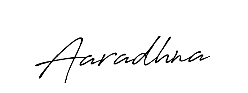 How to make Aaradhna name signature. Use Antro_Vectra_Bolder style for creating short signs online. This is the latest handwritten sign. Aaradhna signature style 7 images and pictures png