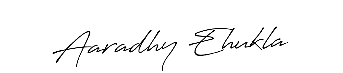 Create a beautiful signature design for name Aaradhy Ehukla. With this signature (Antro_Vectra_Bolder) fonts, you can make a handwritten signature for free. Aaradhy Ehukla signature style 7 images and pictures png