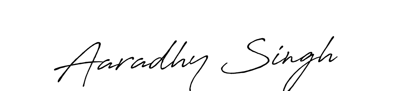 Also we have Aaradhy Singh name is the best signature style. Create professional handwritten signature collection using Antro_Vectra_Bolder autograph style. Aaradhy Singh signature style 7 images and pictures png