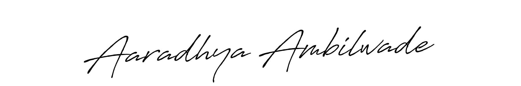 The best way (Antro_Vectra_Bolder) to make a short signature is to pick only two or three words in your name. The name Aaradhya Ambilwade include a total of six letters. For converting this name. Aaradhya Ambilwade signature style 7 images and pictures png