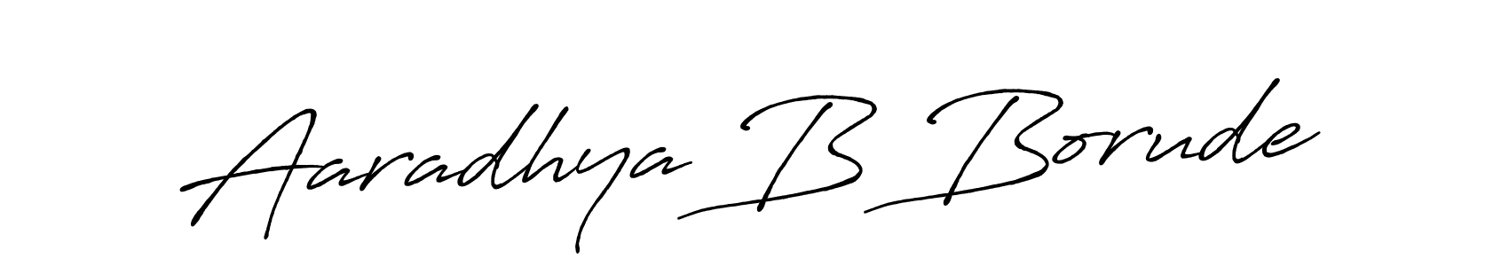 Make a beautiful signature design for name Aaradhya B Borude. Use this online signature maker to create a handwritten signature for free. Aaradhya B Borude signature style 7 images and pictures png