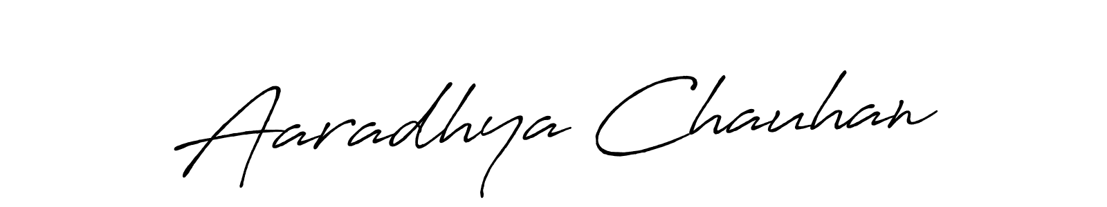 Similarly Antro_Vectra_Bolder is the best handwritten signature design. Signature creator online .You can use it as an online autograph creator for name Aaradhya Chauhan. Aaradhya Chauhan signature style 7 images and pictures png