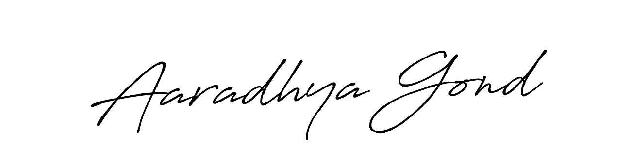 Design your own signature with our free online signature maker. With this signature software, you can create a handwritten (Antro_Vectra_Bolder) signature for name Aaradhya Gond. Aaradhya Gond signature style 7 images and pictures png