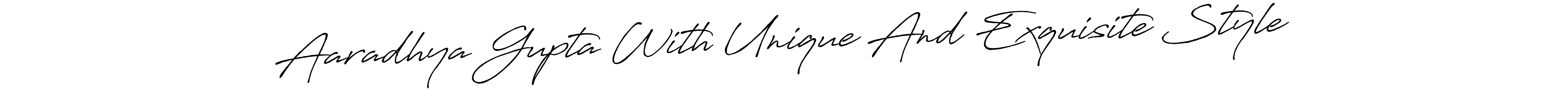 Create a beautiful signature design for name Aaradhya Gupta With Unique And Exquisite Style. With this signature (Antro_Vectra_Bolder) fonts, you can make a handwritten signature for free. Aaradhya Gupta With Unique And Exquisite Style signature style 7 images and pictures png