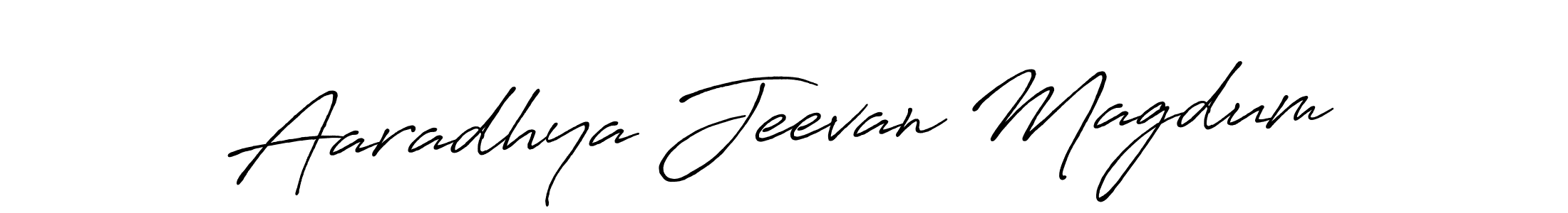 Once you've used our free online signature maker to create your best signature Antro_Vectra_Bolder style, it's time to enjoy all of the benefits that Aaradhya Jeevan Magdum name signing documents. Aaradhya Jeevan Magdum signature style 7 images and pictures png