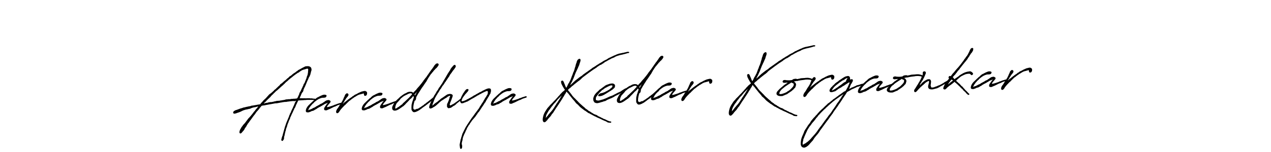 Aaradhya Kedar Korgaonkar stylish signature style. Best Handwritten Sign (Antro_Vectra_Bolder) for my name. Handwritten Signature Collection Ideas for my name Aaradhya Kedar Korgaonkar. Aaradhya Kedar Korgaonkar signature style 7 images and pictures png