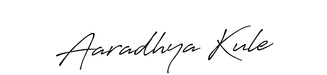 Design your own signature with our free online signature maker. With this signature software, you can create a handwritten (Antro_Vectra_Bolder) signature for name Aaradhya Kule. Aaradhya Kule signature style 7 images and pictures png