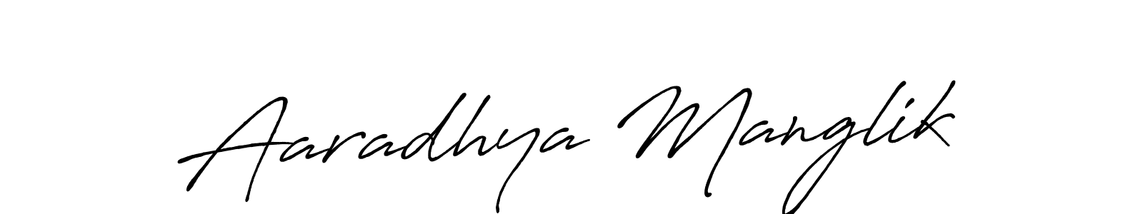 Also You can easily find your signature by using the search form. We will create Aaradhya Manglik name handwritten signature images for you free of cost using Antro_Vectra_Bolder sign style. Aaradhya Manglik signature style 7 images and pictures png