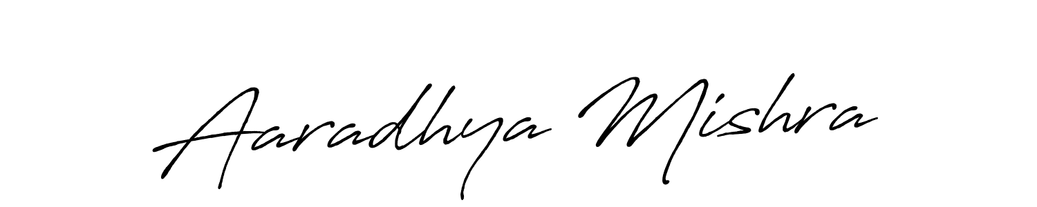 Design your own signature with our free online signature maker. With this signature software, you can create a handwritten (Antro_Vectra_Bolder) signature for name Aaradhya Mishra. Aaradhya Mishra signature style 7 images and pictures png