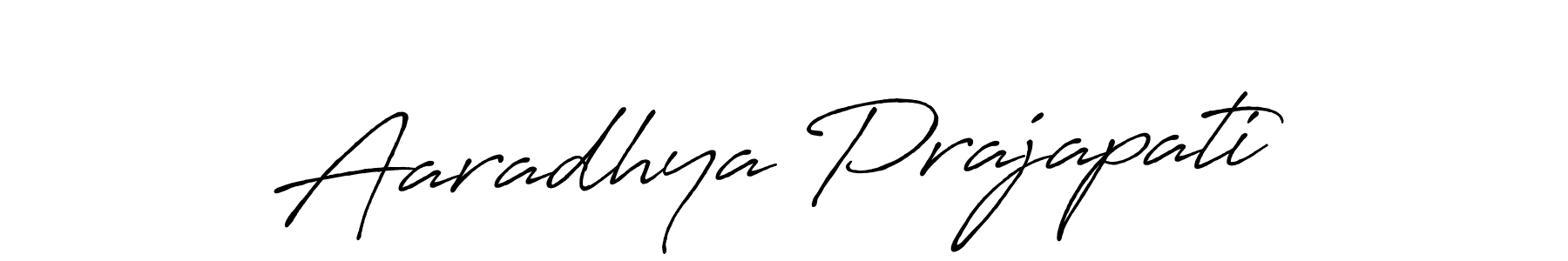 Make a short Aaradhya Prajapati signature style. Manage your documents anywhere anytime using Antro_Vectra_Bolder. Create and add eSignatures, submit forms, share and send files easily. Aaradhya Prajapati signature style 7 images and pictures png