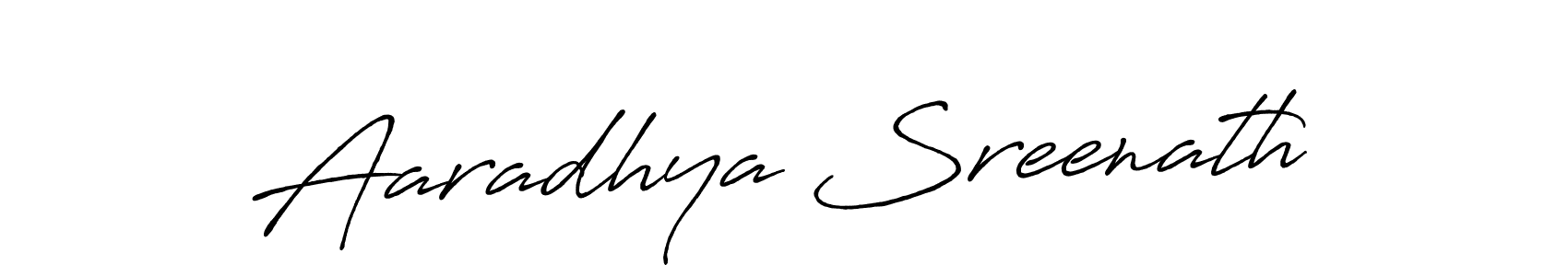 Also we have Aaradhya Sreenath name is the best signature style. Create professional handwritten signature collection using Antro_Vectra_Bolder autograph style. Aaradhya Sreenath signature style 7 images and pictures png