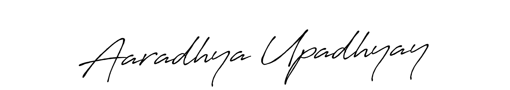 Aaradhya Upadhyay stylish signature style. Best Handwritten Sign (Antro_Vectra_Bolder) for my name. Handwritten Signature Collection Ideas for my name Aaradhya Upadhyay. Aaradhya Upadhyay signature style 7 images and pictures png