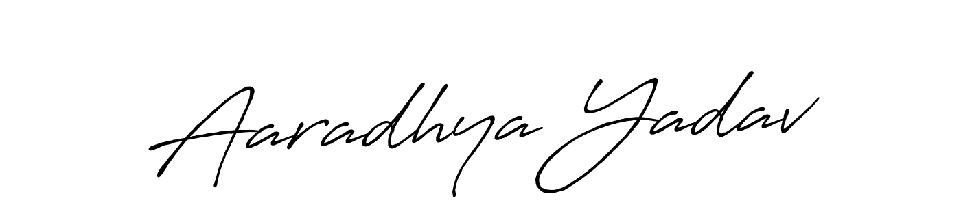 You can use this online signature creator to create a handwritten signature for the name Aaradhya Yadav. This is the best online autograph maker. Aaradhya Yadav signature style 7 images and pictures png