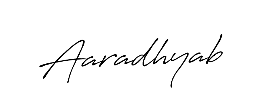 Aaradhyab stylish signature style. Best Handwritten Sign (Antro_Vectra_Bolder) for my name. Handwritten Signature Collection Ideas for my name Aaradhyab. Aaradhyab signature style 7 images and pictures png