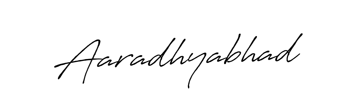 Make a beautiful signature design for name Aaradhyabhad. With this signature (Antro_Vectra_Bolder) style, you can create a handwritten signature for free. Aaradhyabhad signature style 7 images and pictures png