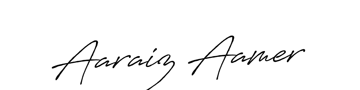 Antro_Vectra_Bolder is a professional signature style that is perfect for those who want to add a touch of class to their signature. It is also a great choice for those who want to make their signature more unique. Get Aaraiz Aamer name to fancy signature for free. Aaraiz Aamer signature style 7 images and pictures png