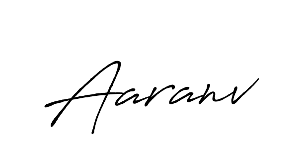 Make a beautiful signature design for name Aaranv. With this signature (Antro_Vectra_Bolder) style, you can create a handwritten signature for free. Aaranv signature style 7 images and pictures png