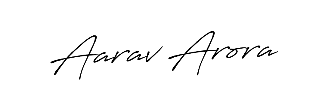 Create a beautiful signature design for name Aarav Arora. With this signature (Antro_Vectra_Bolder) fonts, you can make a handwritten signature for free. Aarav Arora signature style 7 images and pictures png