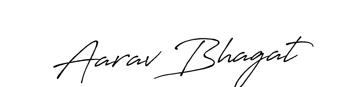 Design your own signature with our free online signature maker. With this signature software, you can create a handwritten (Antro_Vectra_Bolder) signature for name Aarav Bhagat. Aarav Bhagat signature style 7 images and pictures png