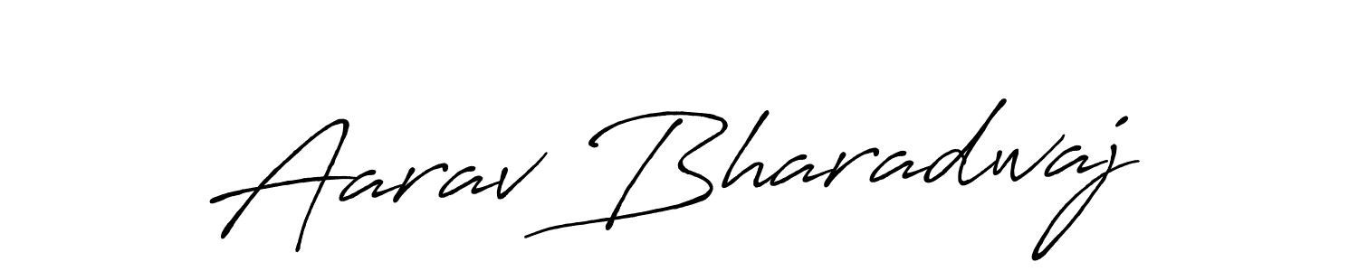 Make a beautiful signature design for name Aarav Bharadwaj. With this signature (Antro_Vectra_Bolder) style, you can create a handwritten signature for free. Aarav Bharadwaj signature style 7 images and pictures png