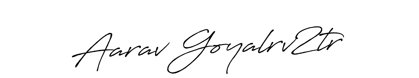 Make a beautiful signature design for name Aarav Goyalrv2tr. With this signature (Antro_Vectra_Bolder) style, you can create a handwritten signature for free. Aarav Goyalrv2tr signature style 7 images and pictures png