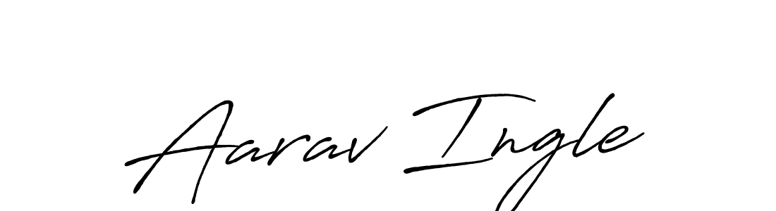 This is the best signature style for the Aarav Ingle name. Also you like these signature font (Antro_Vectra_Bolder). Mix name signature. Aarav Ingle signature style 7 images and pictures png