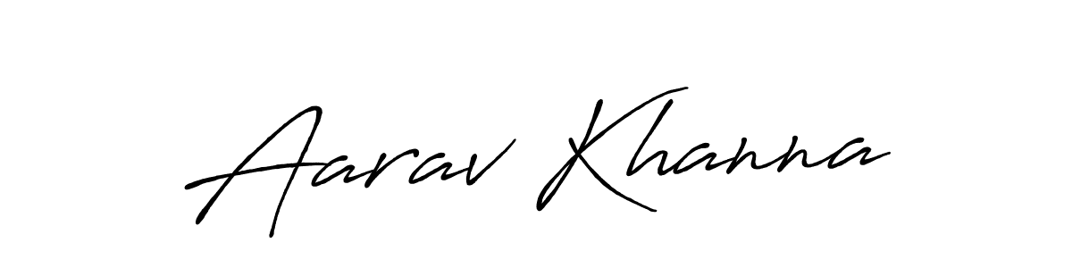 Antro_Vectra_Bolder is a professional signature style that is perfect for those who want to add a touch of class to their signature. It is also a great choice for those who want to make their signature more unique. Get Aarav Khanna name to fancy signature for free. Aarav Khanna signature style 7 images and pictures png