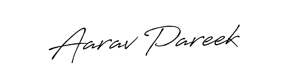 How to make Aarav Pareek signature? Antro_Vectra_Bolder is a professional autograph style. Create handwritten signature for Aarav Pareek name. Aarav Pareek signature style 7 images and pictures png