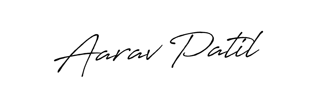 This is the best signature style for the Aarav Patil name. Also you like these signature font (Antro_Vectra_Bolder). Mix name signature. Aarav Patil signature style 7 images and pictures png