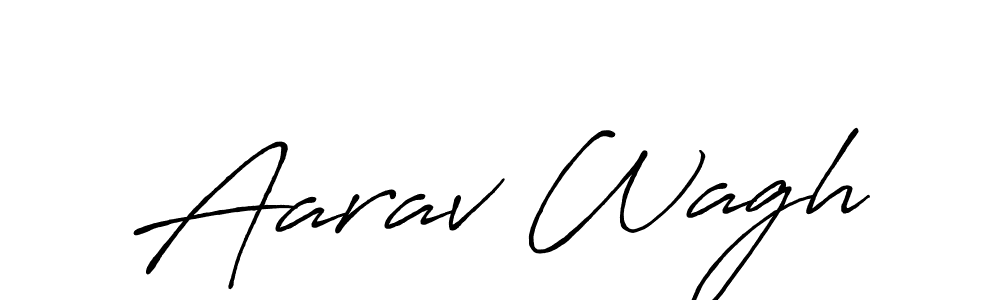 Design your own signature with our free online signature maker. With this signature software, you can create a handwritten (Antro_Vectra_Bolder) signature for name Aarav Wagh. Aarav Wagh signature style 7 images and pictures png