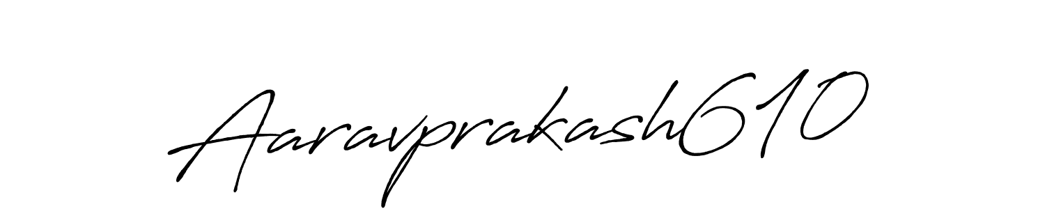 How to make Aaravprakash610 signature? Antro_Vectra_Bolder is a professional autograph style. Create handwritten signature for Aaravprakash610 name. Aaravprakash610 signature style 7 images and pictures png