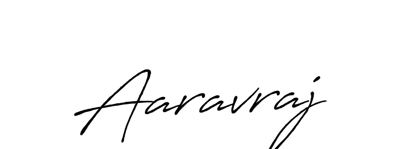 How to make Aaravraj name signature. Use Antro_Vectra_Bolder style for creating short signs online. This is the latest handwritten sign. Aaravraj signature style 7 images and pictures png