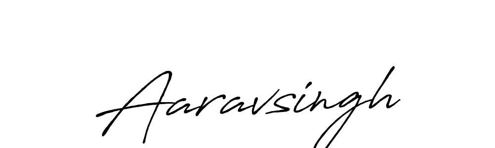 Make a beautiful signature design for name Aaravsingh. With this signature (Antro_Vectra_Bolder) style, you can create a handwritten signature for free. Aaravsingh signature style 7 images and pictures png