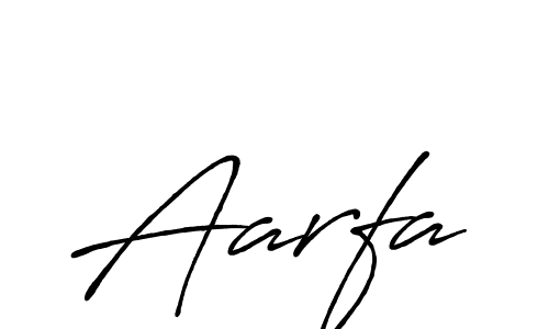 Design your own signature with our free online signature maker. With this signature software, you can create a handwritten (Antro_Vectra_Bolder) signature for name Aarfa. Aarfa signature style 7 images and pictures png