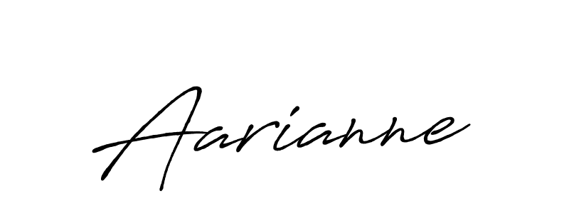 How to make Aarianne name signature. Use Antro_Vectra_Bolder style for creating short signs online. This is the latest handwritten sign. Aarianne signature style 7 images and pictures png
