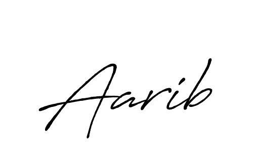 Also we have Aarib name is the best signature style. Create professional handwritten signature collection using Antro_Vectra_Bolder autograph style. Aarib signature style 7 images and pictures png