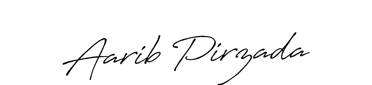 How to make Aarib Pirzada signature? Antro_Vectra_Bolder is a professional autograph style. Create handwritten signature for Aarib Pirzada name. Aarib Pirzada signature style 7 images and pictures png