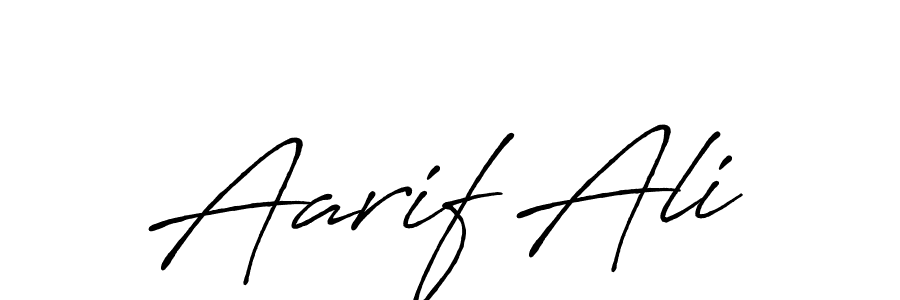 Design your own signature with our free online signature maker. With this signature software, you can create a handwritten (Antro_Vectra_Bolder) signature for name Aarif Ali. Aarif Ali signature style 7 images and pictures png