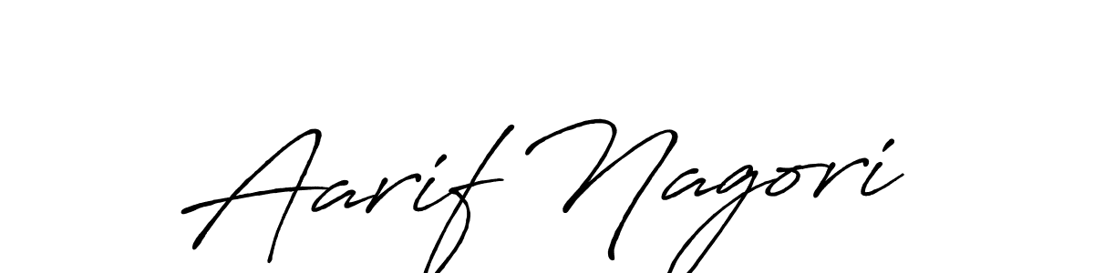 Also we have Aarif Nagori name is the best signature style. Create professional handwritten signature collection using Antro_Vectra_Bolder autograph style. Aarif Nagori signature style 7 images and pictures png