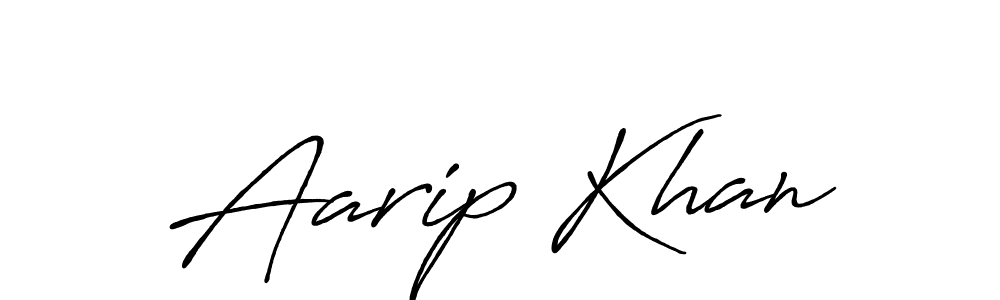 Use a signature maker to create a handwritten signature online. With this signature software, you can design (Antro_Vectra_Bolder) your own signature for name Aarip Khan. Aarip Khan signature style 7 images and pictures png