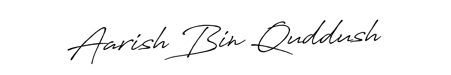 Similarly Antro_Vectra_Bolder is the best handwritten signature design. Signature creator online .You can use it as an online autograph creator for name Aarish Bin Quddush. Aarish Bin Quddush signature style 7 images and pictures png